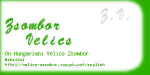 zsombor velics business card